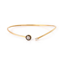 Load image into Gallery viewer, Black Diamond Evil Eye Elegant Bracelet With Diamond in 14K Gold