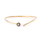 Black Diamond Evil Eye Elegant Bracelet With Diamond in 14K Gold