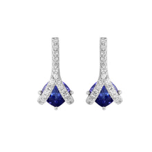 Load image into Gallery viewer, 14K Gold Claw Earring With Tanzanite &amp; Diamonds