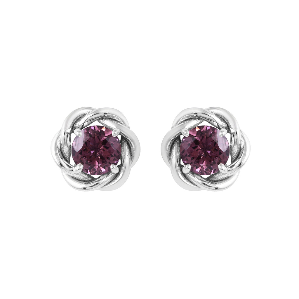 Lavender Spinel in the Spotlight 14K White Gold Earrings