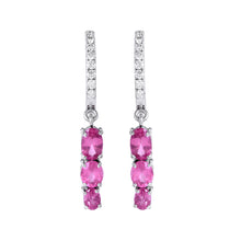 Load image into Gallery viewer, Pinky Promise Earrings with Pink Spinel &amp; Diamonds